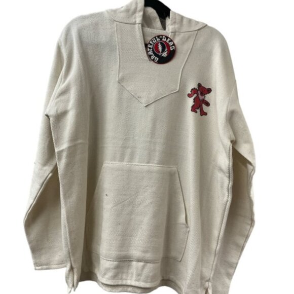 Grateful Dead Natural Baja With Dancing Bear Designs NWT - Picture 2 of 3